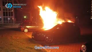 Auto verwoest door brand in Velp