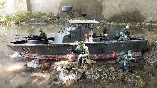 US Navy Special Forces PBR Patrol Boat River Toys Soldiers