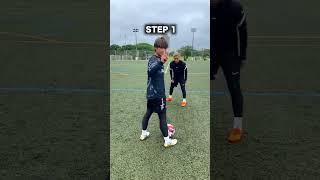 LEARN THIS SKILL️BEHIND TOUCH CUT #football #soccer #shorts