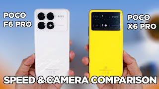 POCO F6 Pro vs POCO X6 Pro SPEED TEST & CAMERA Comparison | Zeibiz