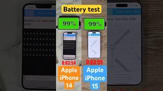 iPhone 15 vs iPhone 14: Battery comparison!