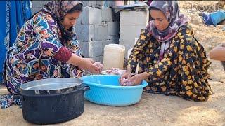 Nomadic Bonds: Zainab & Fatima's Cooking Adventure with the Help of Village Girls ‍