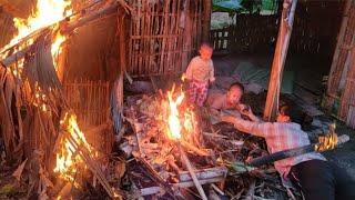 The boy burned down his single mother's house / ly tam ca