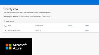 Register and manage your security information | Azure Active Directory