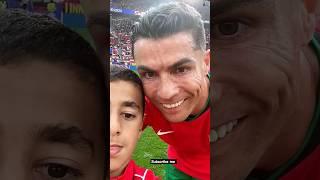 Cristiano Ronaldo selfie in match #ronaldo #football #kidpitch#messi #fifa #cristiano#cr7#viratkohli