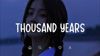 Thousand Years  Love Song Playlist  Sadness Song Playlist Sela Merasa