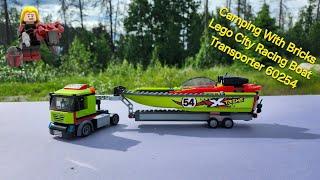 Camping with Bricks Lego City Racing Boat Transporter 60254 #jdpbuilds #lego #campingwithbricks