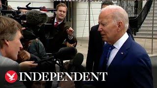 Joe Biden shares tense exchange with reporter over Pope's funeral