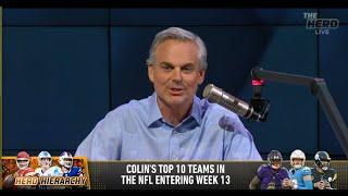 THE HERD | Colin Cowherd's WILD Top 10 NFL Teams, Eagles, Ravens Stay, Lions And Bills Over Chiefs