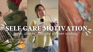 Self Care Motivation | simple hygiene care, gym routine, cleaning + more *reset day*