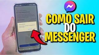 Como SAIR do MESSENGER (atualizado) | Sair ou Deslogar da Conta do Messenger