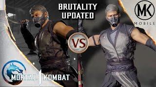 Mortal Kombat 1 vs MK Mobile - SMOKE Every move sets, Brutality & Fatal Blow comparison [Updated]