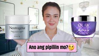 Olay Regenerist Retinol 24 vs. Neutrogena Rapid Wrinkle Repair/ Ano ang bagay sa skin type mo?