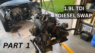 Dodge Dakota 1.9L TDI Diesel Swap Part 1