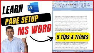 Part 2 - MS WORD PAGE SETUP 5 TIPS ~ HOW TO DO PAGE SETUP IN MS WORD ~ PAGE SETUP MS WORD MAIN