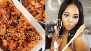 COOKING WITH LANDZY! | MY EASY ONE POT CHICKEN & RICE RECIPE | Landzy Gama