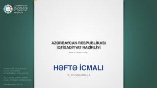 "Həftə icmalı", 10-16 fevral 2020-ci il