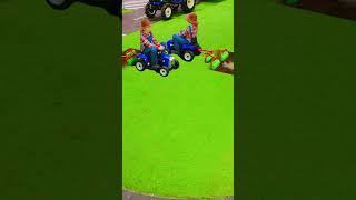 The Kids play farmers with tractors  #shorts