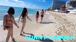 Escape the cold!!! HAVE a Mexican Cancun Beach Virtual Vacation NOW  Cancún Mexico walking tour