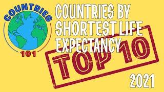 TOP 10 Countries By Shortest Life Expectancy - Countries 101 #short