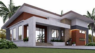 Beautiful Modern House Design 3bedroom 12m x 14m