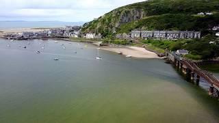 DJI Mavic Pro at Barmouth beach 4K drone video