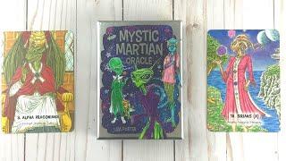 Mystic Martian Oracle Deck  40 Full Color Oracle Cards Flip Through, Walkthrough  ET, Alien Cards