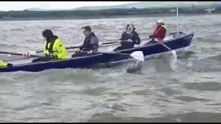 Team Margot Rowers practising in Arklow, before the start of Celtic Challenge 2019