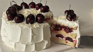 여름 생일자를 위한, 화이트초코 체리케이크 (White Cherry Cake)