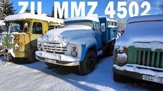 ZIL MMZ 4502 (1988) - WINTER START in freezing cold - ЗИЛ ММЗ 4502
