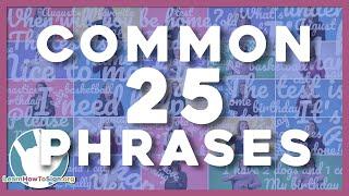 25 Common ASL Phrases | ASL Basics | American Sign Language for Beginners