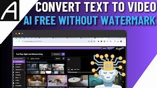 Best FREE AI Text To Video Generator Without Watermark | Text To Video Converter