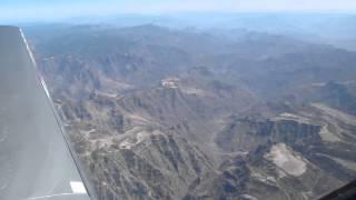 Mooney Acclaim over Sierra Madre Occidental mountains, Mexico