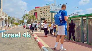 Virtual Bike Ride Tour in cities of Krayot and Haifa | Israel 4k