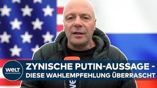 PUTINS KRIEG: US-Wahl 2024 - Hoffen und Bangen in der Ukraine und Russland | WELT Thema