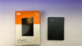 WD My Passport 1TB External Hard Drive Unboxing