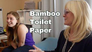 Abbey's reaction to Bamboo Toilet Paper