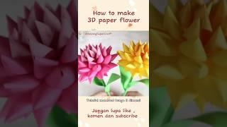How to make 3d paper flower #shorts #diy #paperflower #shortvideo #short #shortsvideo