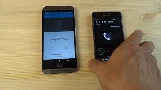 Incoming Call HTC One M8 and Samsung Galaxy S2