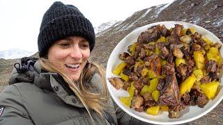 KYRGYZSTAN FOOD Tour  Asia's Nomadic Food HEAVEN! Beshbarmak in SOVIET Ghost Town!!