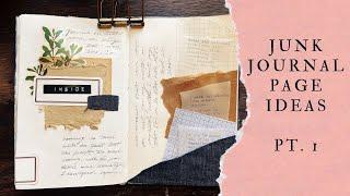 Junk Journal Page Ideas Pt. 1 #shorts