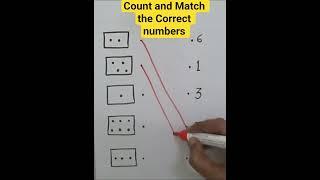 Count and Match the Correct Numbers #math #mathematics