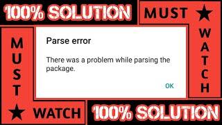 How to fix there was a problem parsing the package issue