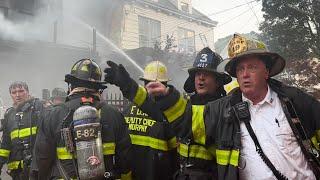 FDNY Bronx 5th Alarm Box 3360 Heavy Fire Throughout 3 Private Dwellings Lithium Ion Batteries
