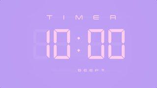 10 Min Digital Countdown Timer with Simple Beeps 