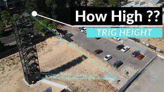 How to measure the Height of a Building using Trigonometry | Aerial Surveying