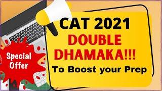 DO NOT MISS | Double Dhamaka | Boost up CAT prep | Last 2 months Bible | Booster & Marathon combo
