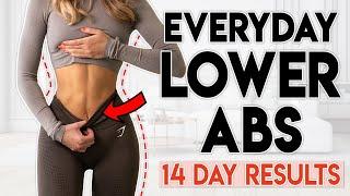 EVERYDAY LOWER ABS FAT BURN (14 day results) | 5 min Workout