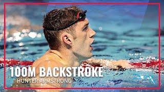 Armstrong and Murphy Duel For First in Close 100M Back | 2023 Phillips 66 National Championships