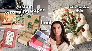 I’m making my own wrapping paper  (VLOG) diy cards & bread art